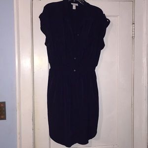 Button Down Navy Dress